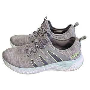 Skechers‎ Solar Fuse Slip On Athletic Walking Shoes Lightweight Gray Women's 7.5
